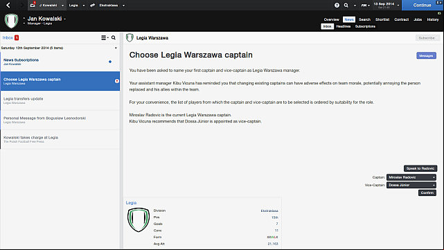 - First steps in a new club - Football Manager 2014 - Game Guide and Walkthrough