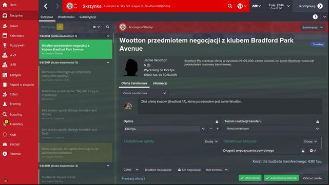 It is highly unlikely to happen that a club you show your offer agrees to it without negotiations - Negotiations with the club - Transfers - Football Manager 2015 - Game Guide and Walkthrough
