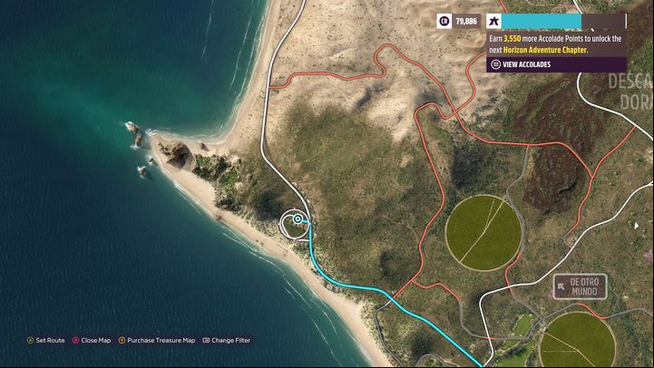 The estate is located in the western part of the map, west of De Otro Mundo - Forza Horizon 5: All properties - list - Guide - Forza Horizon 5 Guide