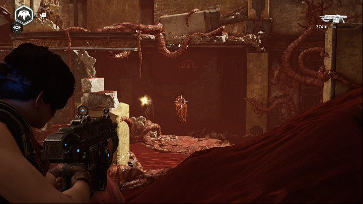 Pay special attention to hunters with bows who can use camouflage, making them invisible at first - Act 3 Chapter 3 - Some Assembly Required | Gears 5 Walkthrough - Act III - Gears 5 Guide
