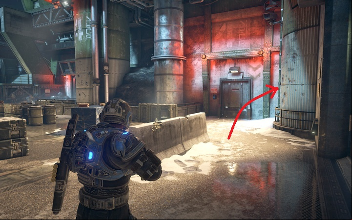 Around the corner, on the right, you will find a poster, across the door - Act 1:0 - Prologue | Walkthrough - Walkthrough - Gears of War 4 Game Guide