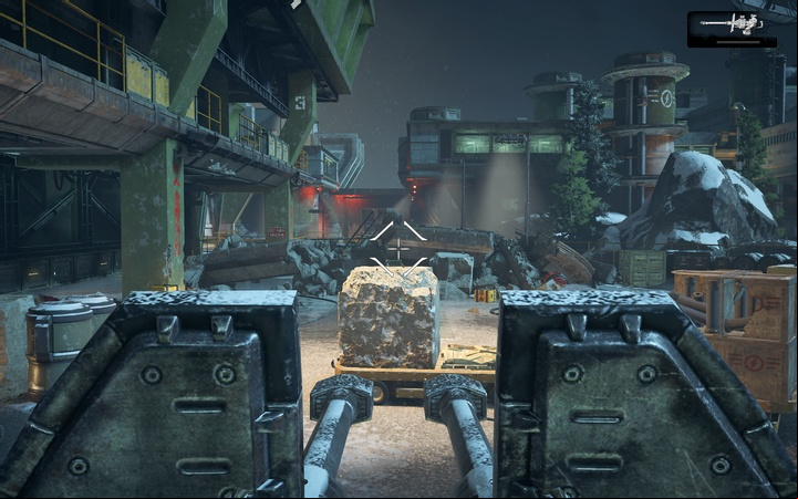 After you walk into the next arena, across the door, watch out for the turret - Act 1:0 - Prologue | Walkthrough - Walkthrough - Gears of War 4 Game Guide