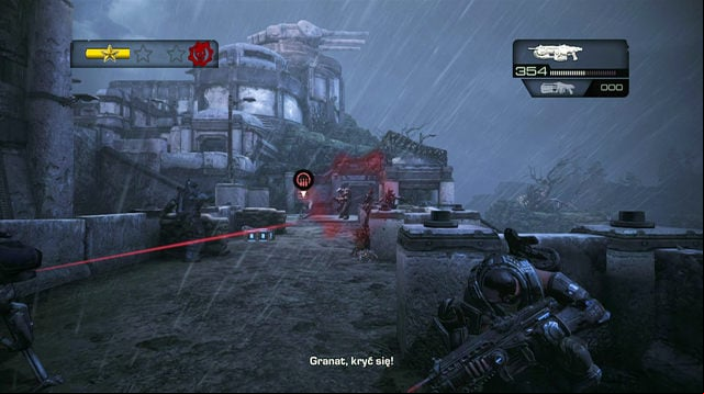 Use the turret to kill enemies from the second ship - Beach - Onyx Point - Gears of War: Judgment - Game Guide and Walkthrough