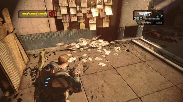 When you clear the area, return to the place, where you met first enemies - Wharf District - Downtown Halvo Bay - Gears of War: Judgment - Game Guide and Walkthrough