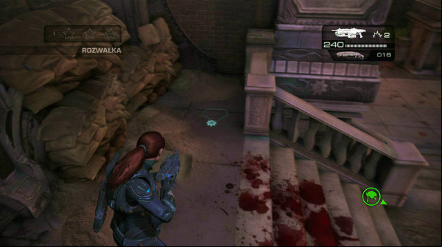 In the Crash Site stage - Halvo Bay Military Academy - COG tags - Gears of War: Judgment - Game Guide and Walkthrough