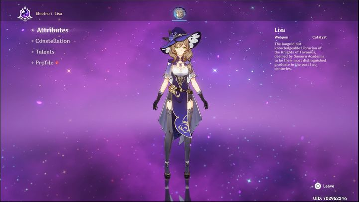 Lisa is a four-star character you can get for free after completing the tutorial - Genshin Impact: Lisa - best builds (Electro) - Electro - Genshin Impact Guide