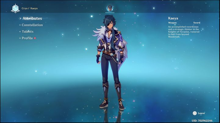 Kaeya is a 4-star hero of Cryo element whose weapon of choice is a sword - Genshin Impact: Kaeya (Cryo) - best builds - Cryo - Genshin Impact Guide
