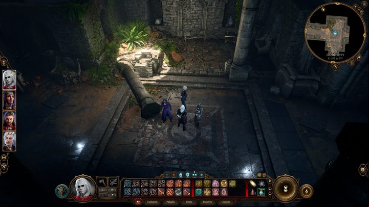 The crypt consists of a small central room (you'll find several chests with random loot here) and a northern and southern wing - Baldurs Gate 3: Explore the ruins walkthrough - Act 1 - Baldurs Gate 3 Guide, Walkthrough