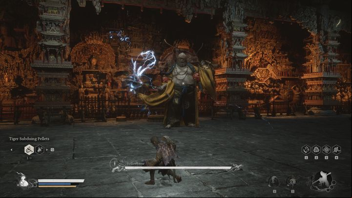 Yellowbrow has many different attacks, and it's hard to stun him - Black Myth Wukong: How to defeat boss Yellowbrow? - Chapter 3 - Black Myth Wukong Guide