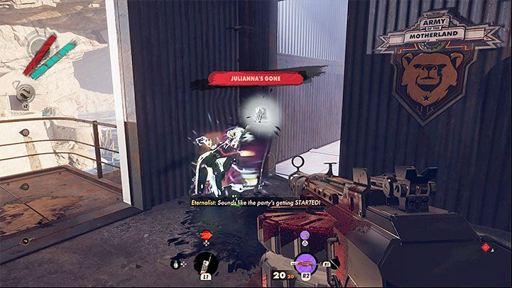 that Julianna has a unique power, thanks to which she can "exchange appearance" with one of the standard opponents - Deathloop: Julianna Blake - boss, how to beat? - Bosses (Visionaries) - Deathloop Guide