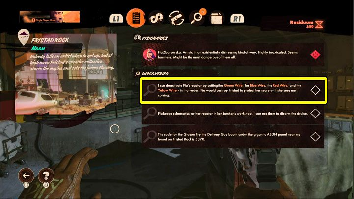 If you complete the puzzle right, the reactor will shut down, and a new clue will appear in your journal with a record of the correct sequence of cables - Deathloop: Reactor - how to shut down? - FAQ - Deathloop Guide