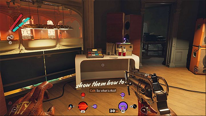 We've described the two main ways of identifying the Visionary on the Exposing Aleksis - how - Deathloop: Alexis The Wolf Dorsey - boss, how to beat? - Bosses (Visionaries) - Deathloop Guide