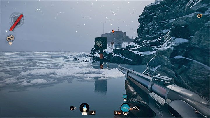 This is another serious environmental hazard because the controlled character can't swim - Deathloop: Beginners Guide - Basics - Deathloop Guide