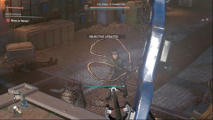 After a while, more enemies will appear in the room, including the Colonel's champion - Dying Light 2: Trust the Colonel or Matt? Now Or Never - Important Choices - Dying Light 2 Guide