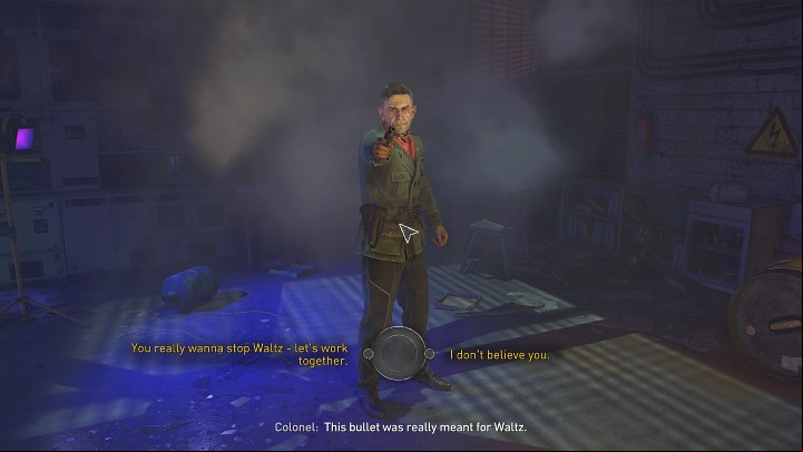 Enter the Colonel's office - Dying Light 2: Trust the Colonel or Matt? Now Or Never - Important Choices - Dying Light 2 Guide