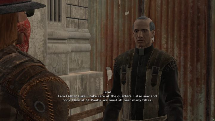 Ask the ghoul cleric about Lazarus - Fallout London: Where to find Lazarus? - Transition description - Fallout London Guide