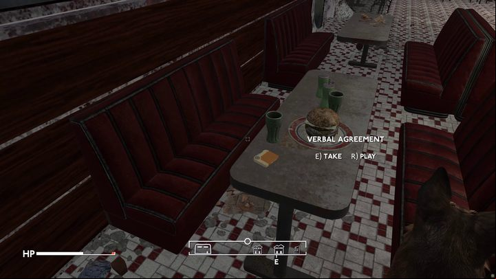 When you get there, on one of the tables you will find a cassette with a recording titled "Verbal Agreement" - Fallout London: Where to find Lazarus? - Transition description - Fallout London Guide