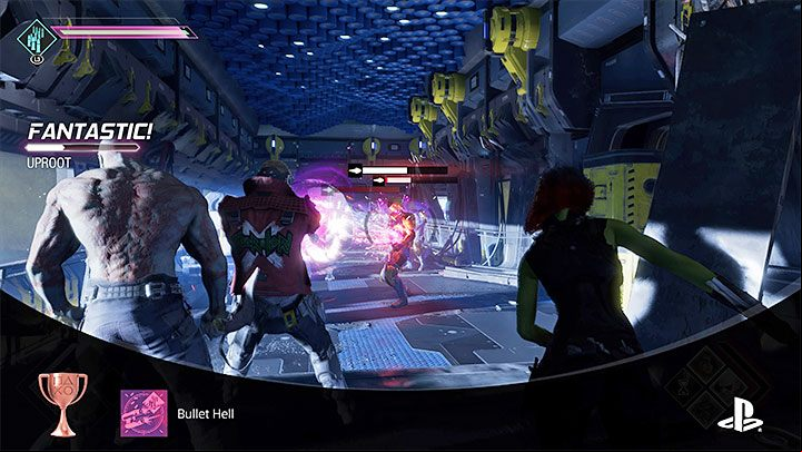 The Fan the Hammer ability can be selected from the ability menu - Guardians of the Galaxy: Trophies/Achievements - list - Trophy Guide - Guardians of the Galaxy Guide