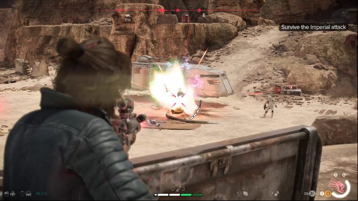 The Empire has found you - you must survive until help arrives - Star Wars Outlaws: Jabbas Favor - walkthrough - Tatooine - Star Wars Outlaws Guide
