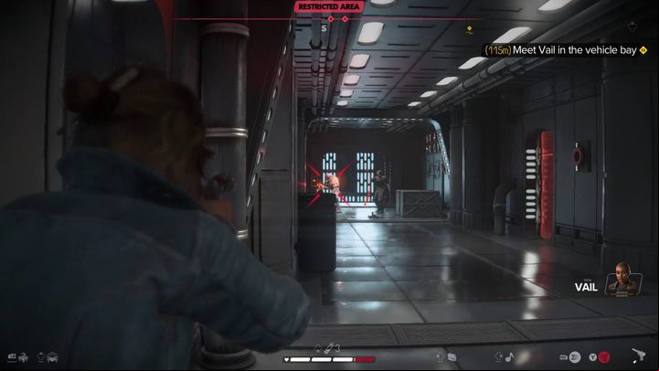 Due to unforeseen circumstances, an alarm has been triggered in the base - you must fight your way out - Star Wars Outlaws: Jabbas Favor - walkthrough - Tatooine - Star Wars Outlaws Guide
