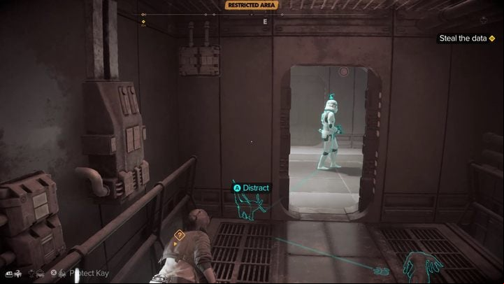 Inside, go up the stairs to the upper floor - Star Wars Outlaws: Jabbas Favor - walkthrough - Tatooine - Star Wars Outlaws Guide