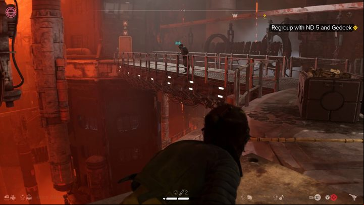 After activating the age for companions, another platforming section awaits you, as well as a fight with Zerek Besh agents - Star Wars Outlaws: Legacy - walkthrough - Epilogue - Star Wars Outlaws Guide