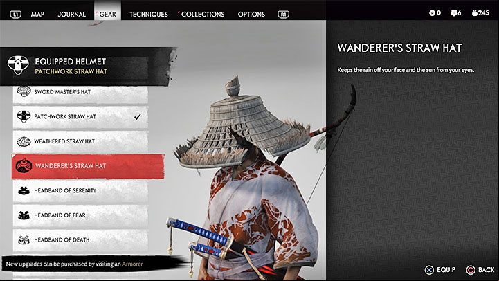 Jin may wear headbands and hats - Ghost of Tsushima: How to change characters appearance? - Character development and equipment - Ghost of Tsushima Guide, Walkthrough