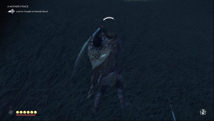 You start this quest by helping Lady Masako - Ghost of Tsushima: A Mothers Peace walkthrough, A Masako Tale - A Masako Tale - Ghost of Tsushima Guide, Walkthrough