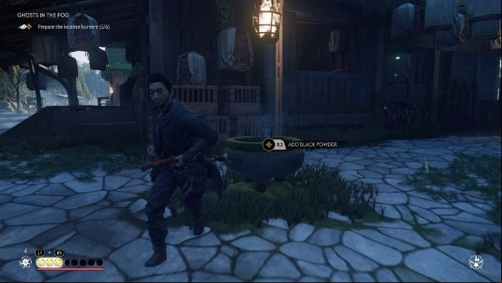 Talk to the monk, prepare a trap and then wait for the Mongols - Ghost of Tsushima: Ghosts in the Fog walkthrough, A Norio Tale - A Norio Tale - Ghost of Tsushima Guide, Walkthrough