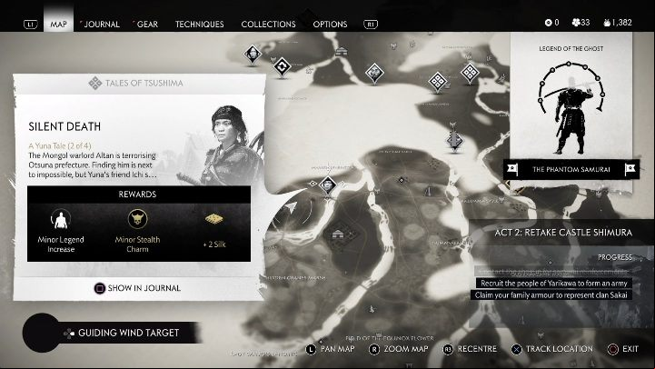 How to unlock: Complete the Tale of Yuna side quest - Ghost of Tsushima: Silent Death walkthrough, A Yuna Tale - A Yuna Tale - Ghost of Tsushima Guide, Walkthrough