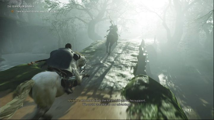 This mission begins with several conversations - Ghost of Tsushima: The Terror of Otsuna walkthrough, An Ishikawa Tale - An Ishikawa Tale - Ghost of Tsushima Guide, Walkthrough