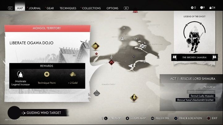 Location: Yoichis Slope - Ghost of Tsushima: Mongol Camps, Izuhara Region secrets map - Izuhara Region - Ghost of Tsushima Guide, Walkthrough