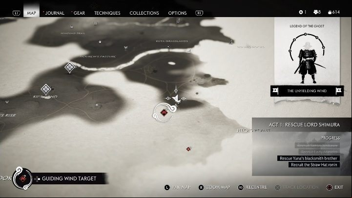 Location: Jitos Point - Ghost of Tsushima: Mongol Camps, Izuhara Region secrets map - Izuhara Region - Ghost of Tsushima Guide, Walkthrough