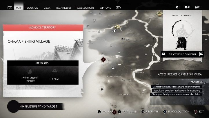 How to unlock: Complete A New Horizon main story mission - Ghost of Tsushima: Mongol Camps, Izuhara Region secrets map - Izuhara Region - Ghost of Tsushima Guide, Walkthrough