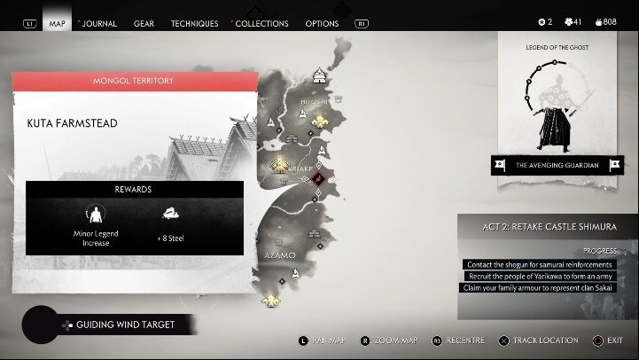 How to unlock: Complete A New Horizon main story mission - Ghost of Tsushima: Mongol Camps, Izuhara Region secrets map - Izuhara Region - Ghost of Tsushima Guide, Walkthrough