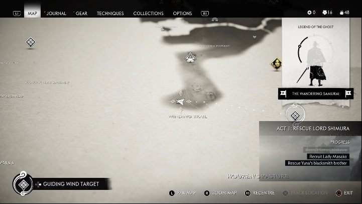 Location: Winding Trail - Ghost of Tsushima: Hot Springs, Izuhara Region secrets map, video guide - Izuhara Region - Ghost of Tsushima Guide, Walkthrough