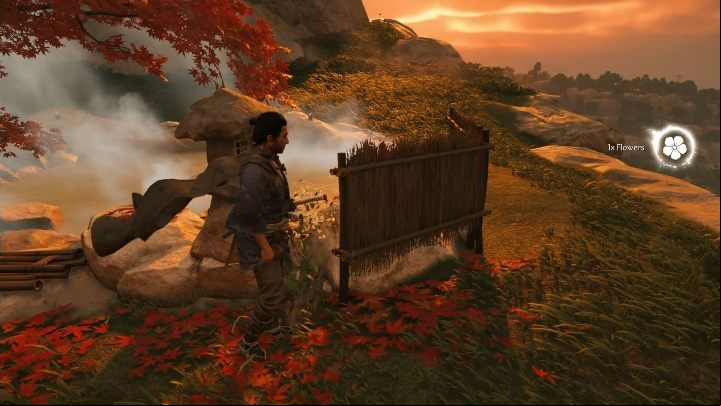 This hot spring can be found on the mountainside - Ghost of Tsushima: Hot Springs, Izuhara Region secrets map, video guide - Izuhara Region - Ghost of Tsushima Guide, Walkthrough