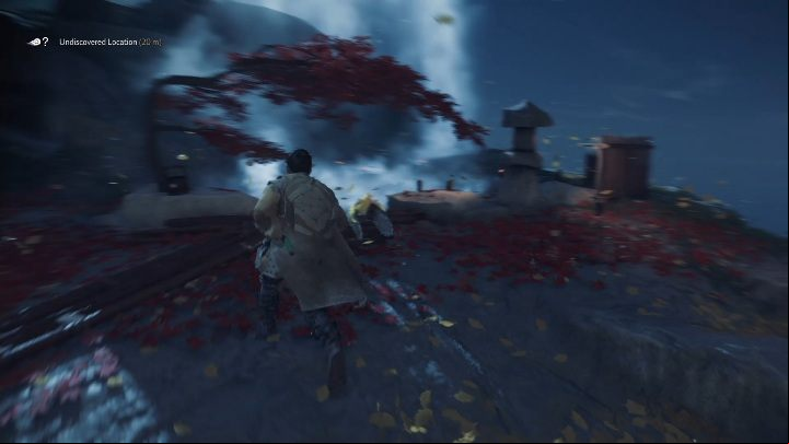 You will find this hot spring at the very top of the mountain - Ghost of Tsushima: Hot Springs, Izuhara Region secrets map, video guide - Izuhara Region - Ghost of Tsushima Guide, Walkthrough