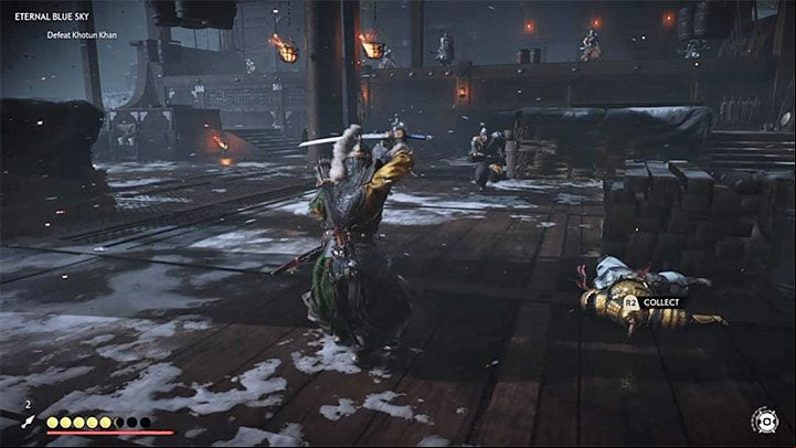 In the second phase of the battle, more Mongol troops approach - Ghost of Tsushima: Eternal Blue Sky walkthrough, video guide - Act 3 - Ghost of Tsushima Guide, Walkthrough