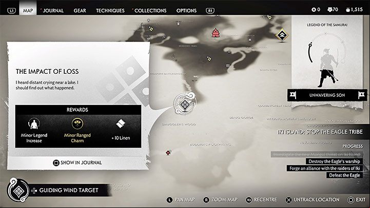 1 - Ghost of Tsushima Iki Island: The Impact of Loss - walkthrough - Side Quests - Ghost of Tsushima Guide, Walkthrough