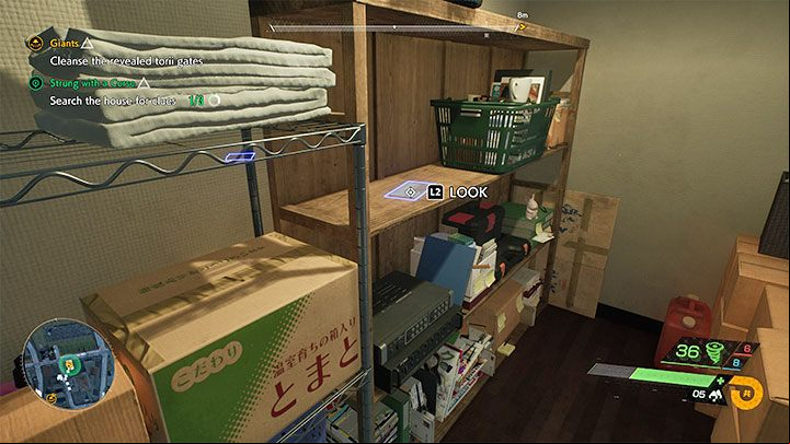 The second clue is in the storage room pictured above - Ghostwire Tokyo: Strung with a Curse - walkthrough - Quests available from chapter 4 - Ghostwire Tokyo Guide