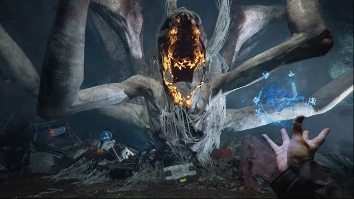You can find Ether in the arena, but your energy should also be replenished once you've removed the boss's first core - Ghostwire Tokyo: Family - walkthrough - Chapter 5: Severance - Ghostwire Tokyo Guide