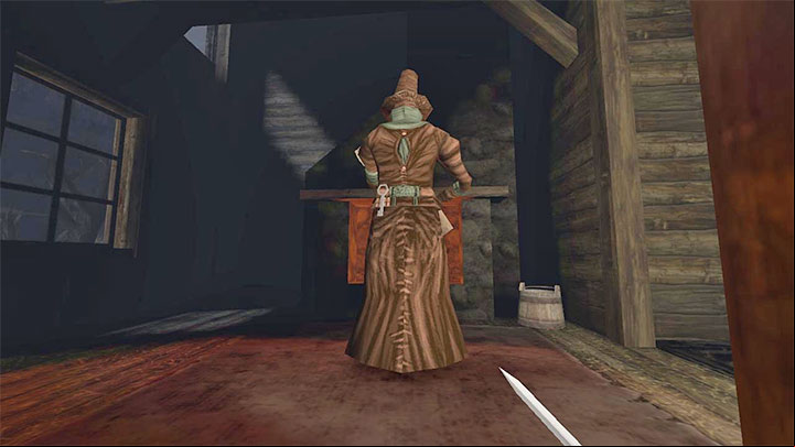 You can also enter the cabin through the roof and take the key from the guard - Gloomwood: Keys in Croups Fishery - list of all - Keys - Gloomwood Guide, Walkthrough