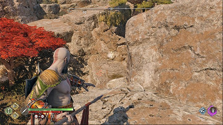 The Draupnir Spear is Kratos' third main weapon - God of War Ragnarok: How to hit distant targets (shields, torches, Odins ravens)? - Exploration - God of War Ragnarok Guide