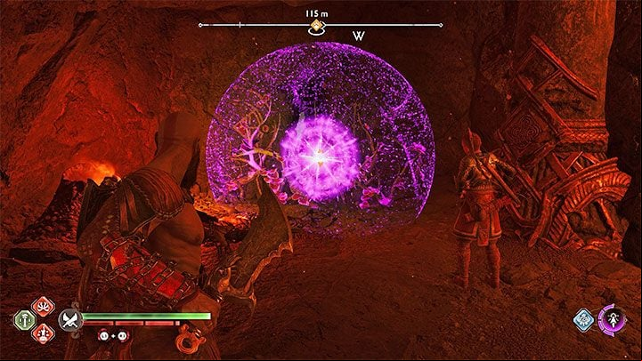 This task will begin after Kratos reaches Muspelheim and you will start in the Burning Cliffs region - God of War Ragnarok: The Summoning - walkthrough - Walkthrough - God of War Ragnarok Guide