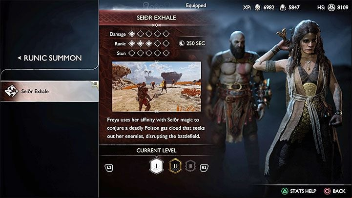 Freja wields a sword, which she uses in melee combat - God of War Ragnarok: Companions skills and equipment - Atreus, Freya - Character development - God of War Ragnarok Guide