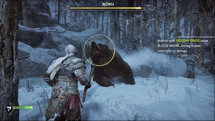 During this battle, you will learn how to deal with 2 types of stronger attacks - God of War Ragnarok: Surviving Fimbulwinter - walkthrough - Walkthrough - God of War Ragnarok Guide