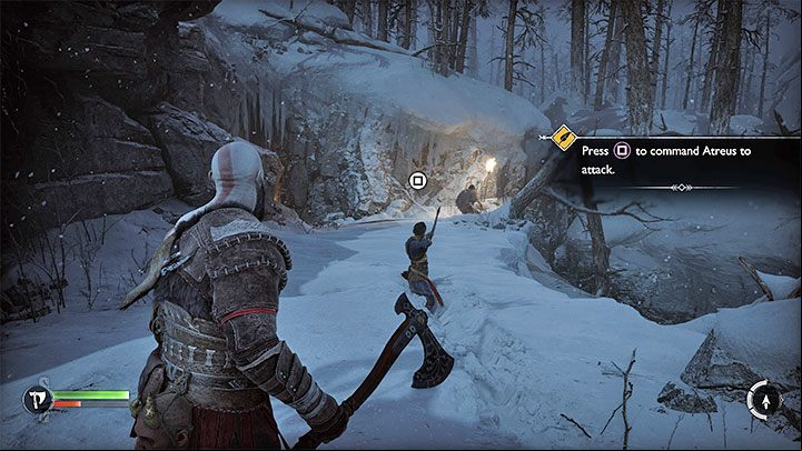 Use the axe to destroy the blockade - God of War Ragnarok: Surviving Fimbulwinter - walkthrough - Walkthrough - God of War Ragnarok Guide