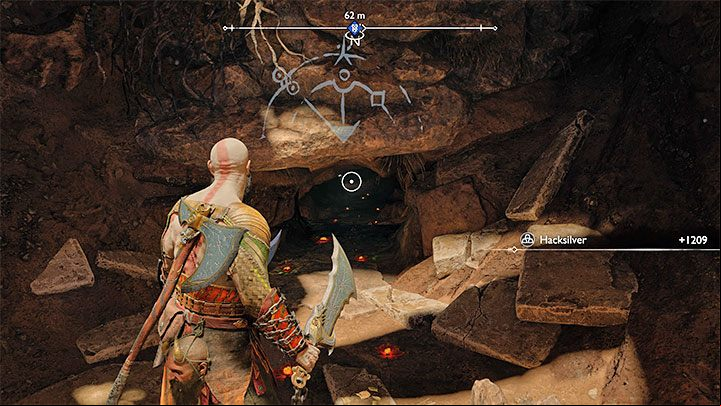 Reach the entrance to a small tunnel - God of War Ragnarok: Quaking Hollow - walkthrough - Favors - Vanaheim - God of War Ragnarok Guide