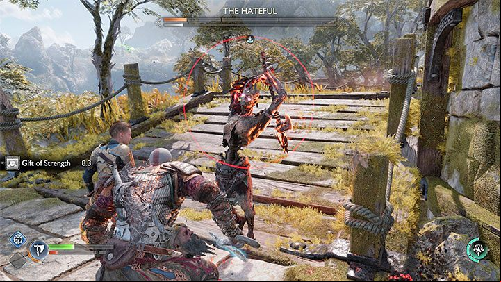 Attacks with red rings are used mainly by bosses and mini-bosses, but you may also be surprised with them by some elite versions of the regular opponents - God of War Ragnarok: How to react to colored enemy attacks - yellow, red, blue - Combat - God of War Ragnarok Guide